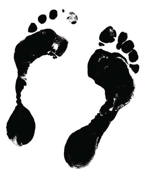 Photo of footprints